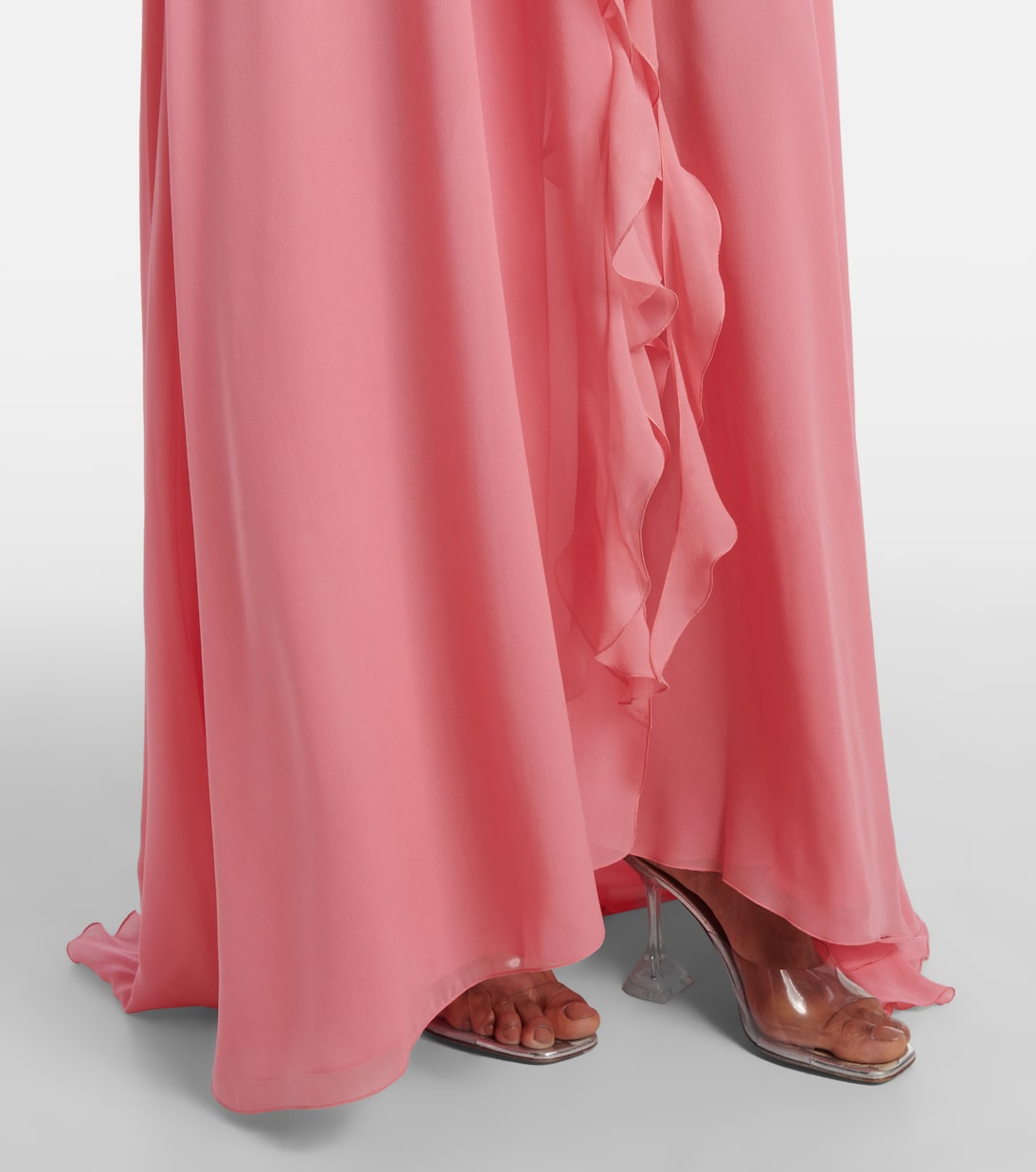 Abito lungo in georgette di seta | Blumarine