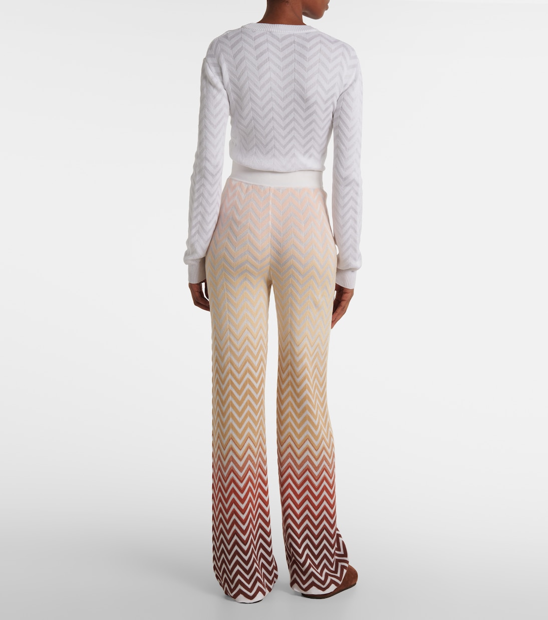 Pantalon flare Zigzag en coton mélangé | Missoni