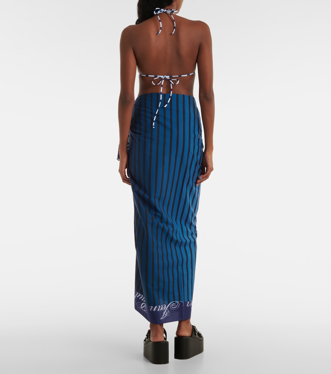 Pareo in cotone a righe | Jean Paul Gaultier