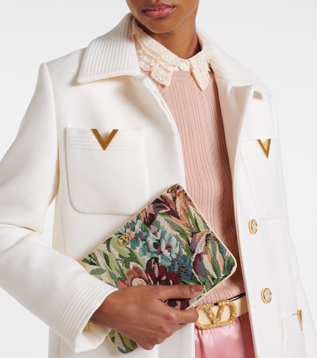 Valentino Garavani VLogo Mini Borsa Jacquard per Giovani Stilisti