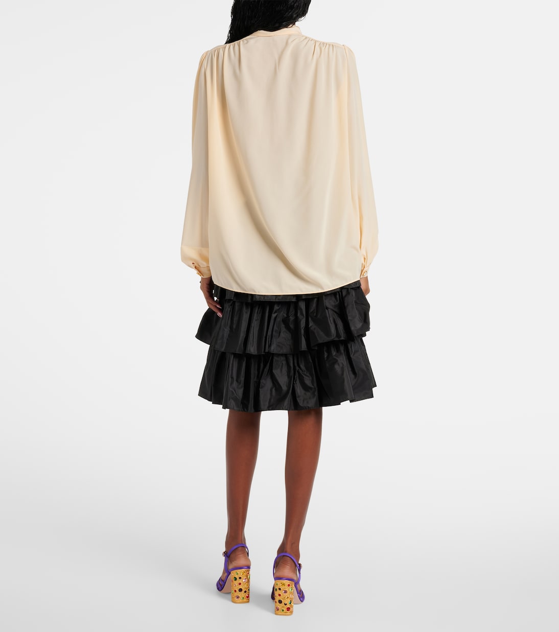 Camisa en crepé de china de seda | Valentino