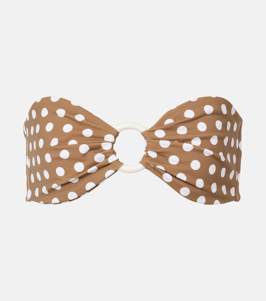 Top de bikini bandeau Coronada a lunares | Marysia