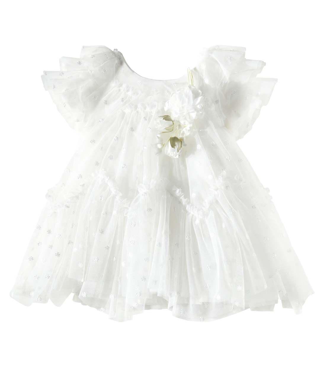 Bebé - vestido Daisy de tul adornado | Monnalisa
