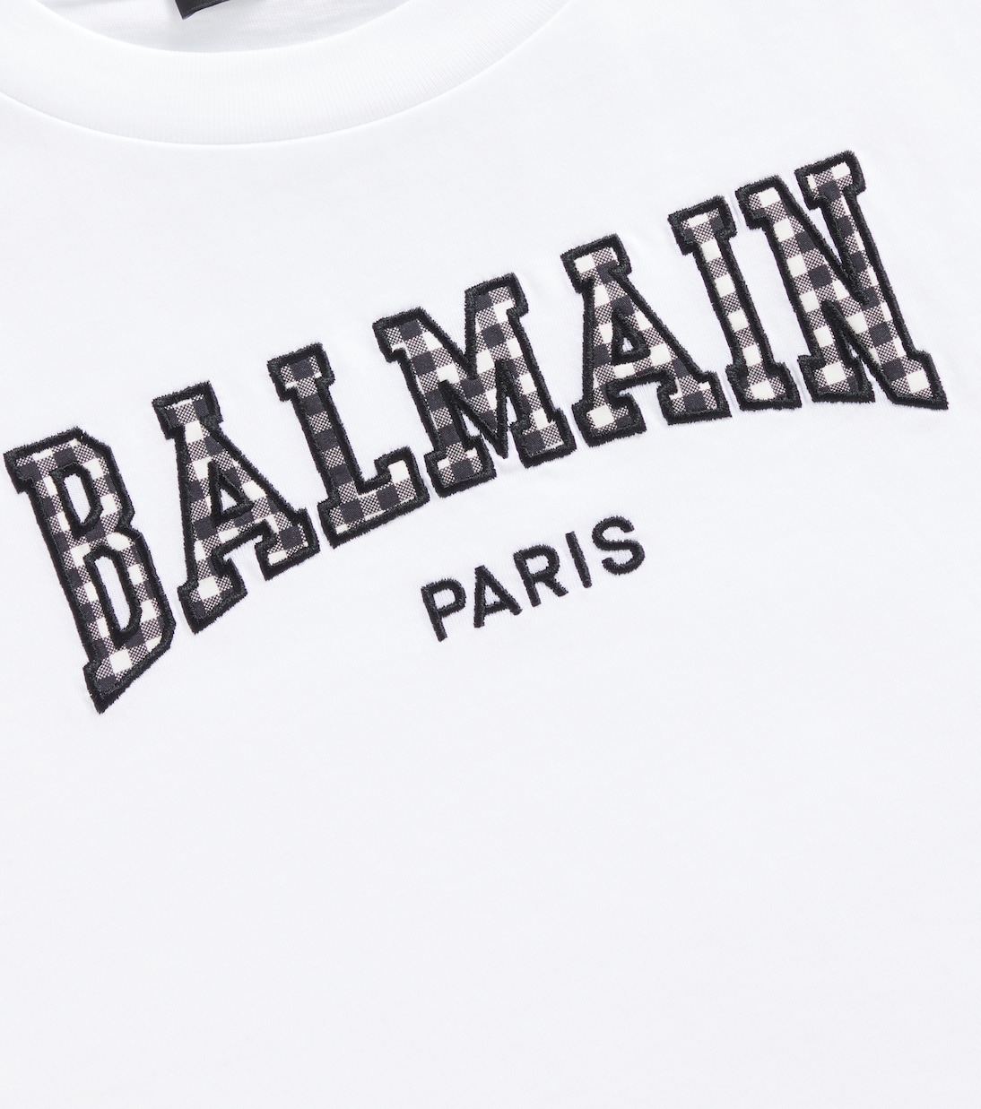 Camiseta en jersey de algodón con logo | Balmain Kids