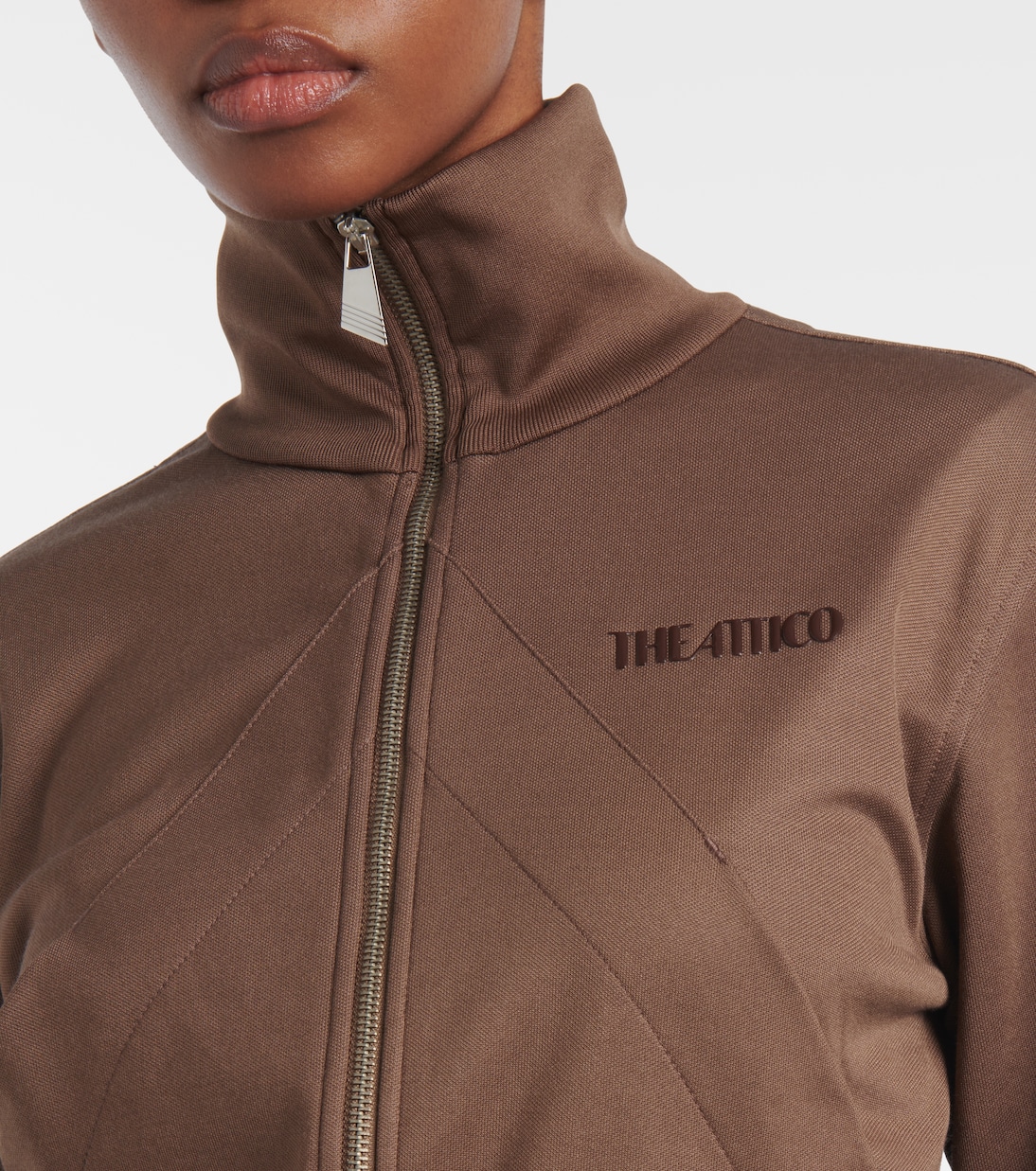 Felpa in misto cotone con zip | The Attico