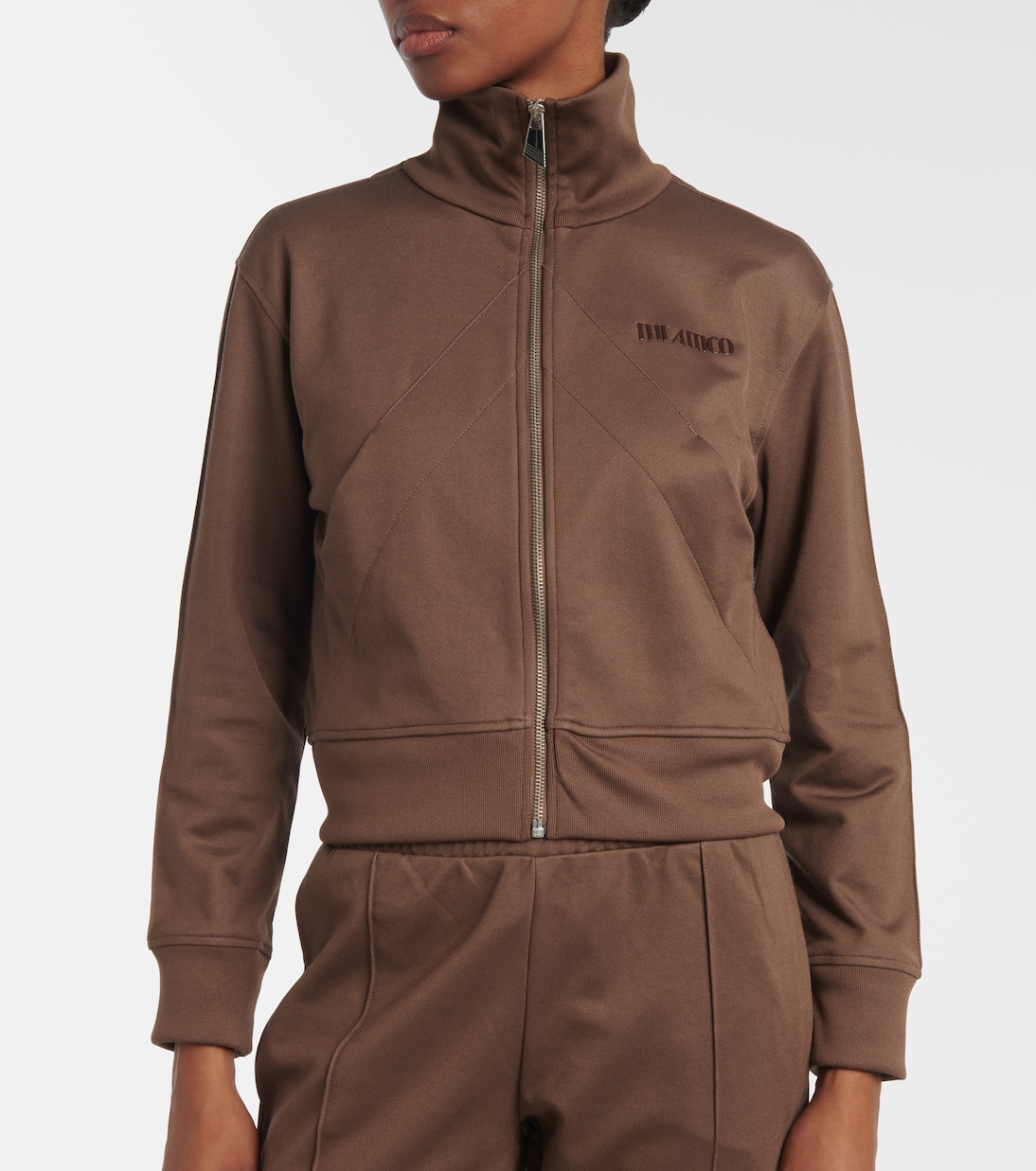 Felpa in misto cotone con zip | The Attico