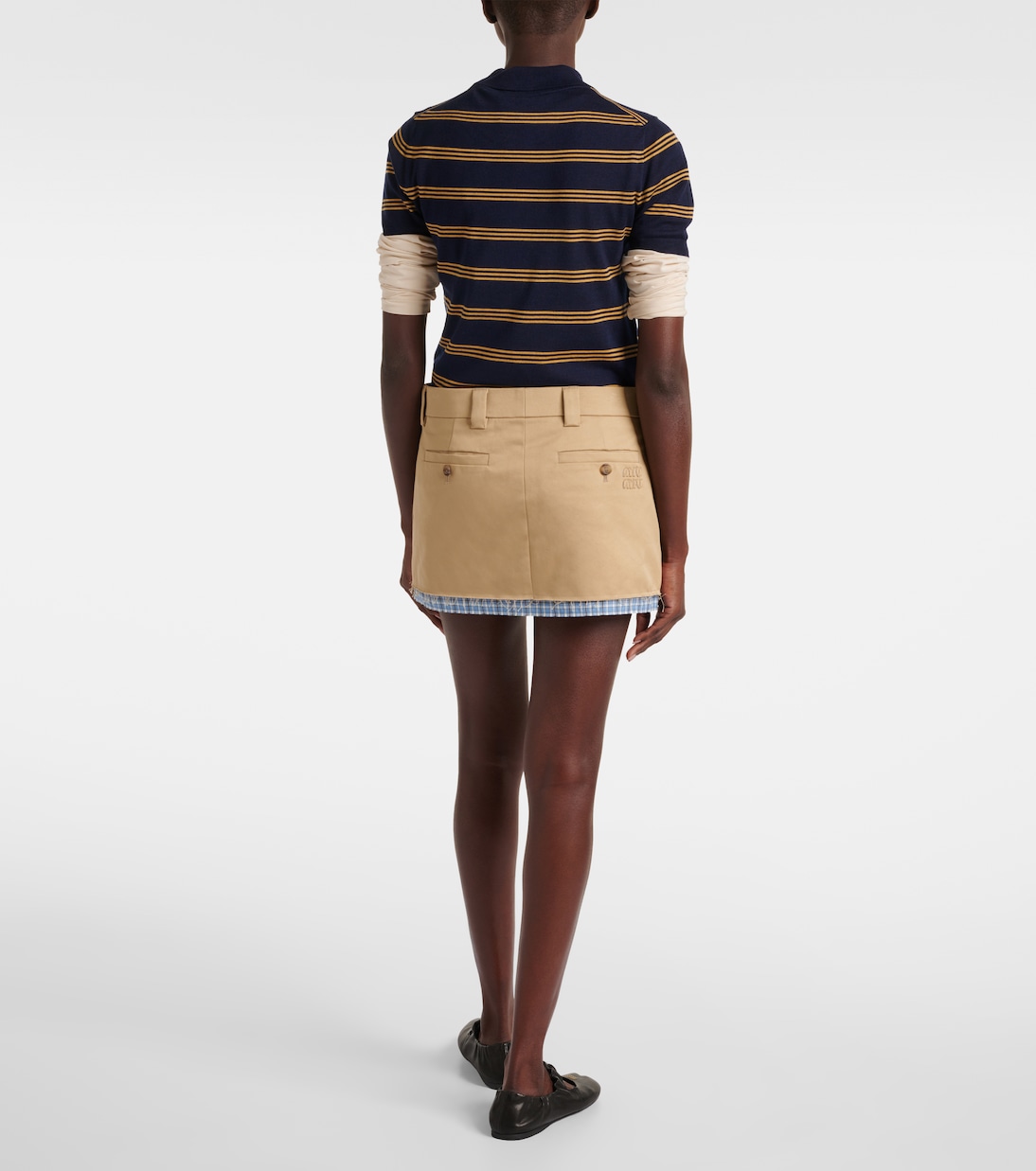 Minigonna in cotone | Miu Miu