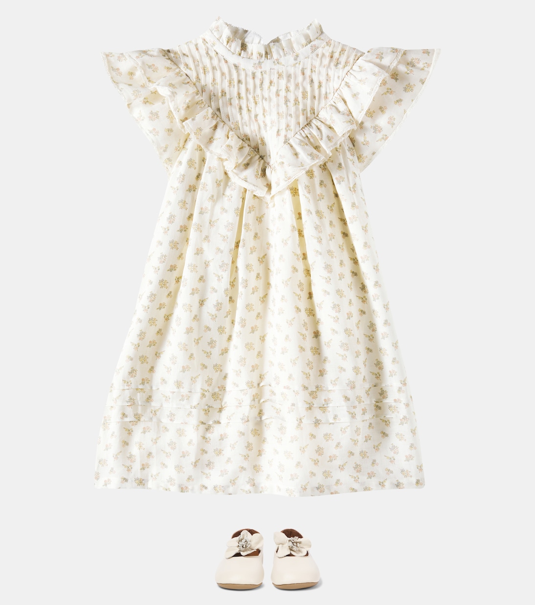 Robe Sandra en ramie à fleurs | C'era Una Volta