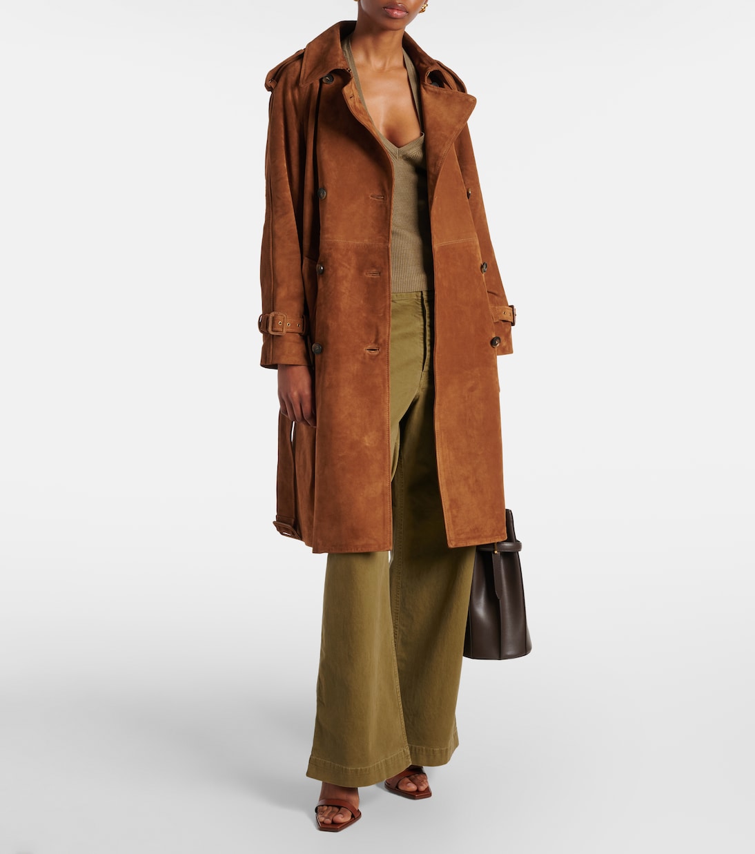 Trench-coat Renea en daim | Nili Lotan