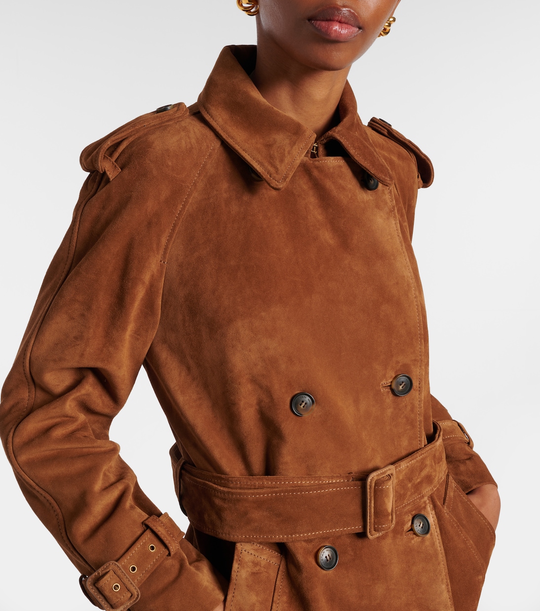 Trench-coat Renea en daim | Nili Lotan
