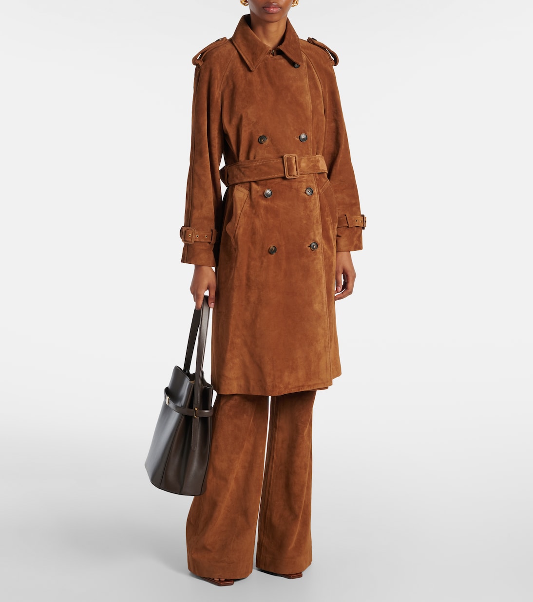 Trench-coat Renea en daim | Nili Lotan