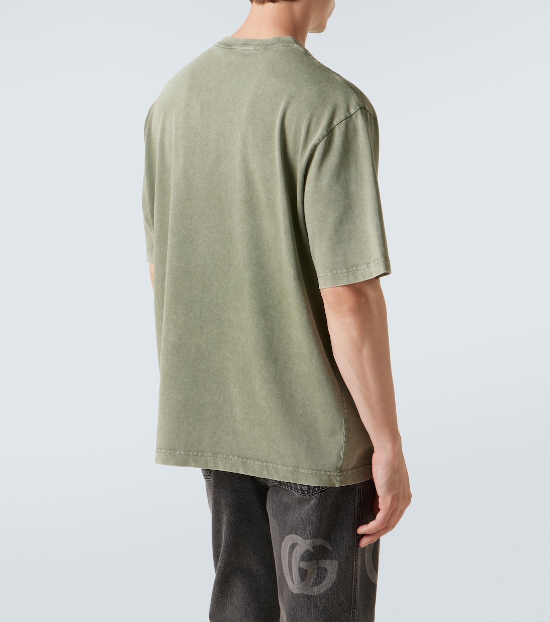 Distressed logo cotton T-shirt | Gucci