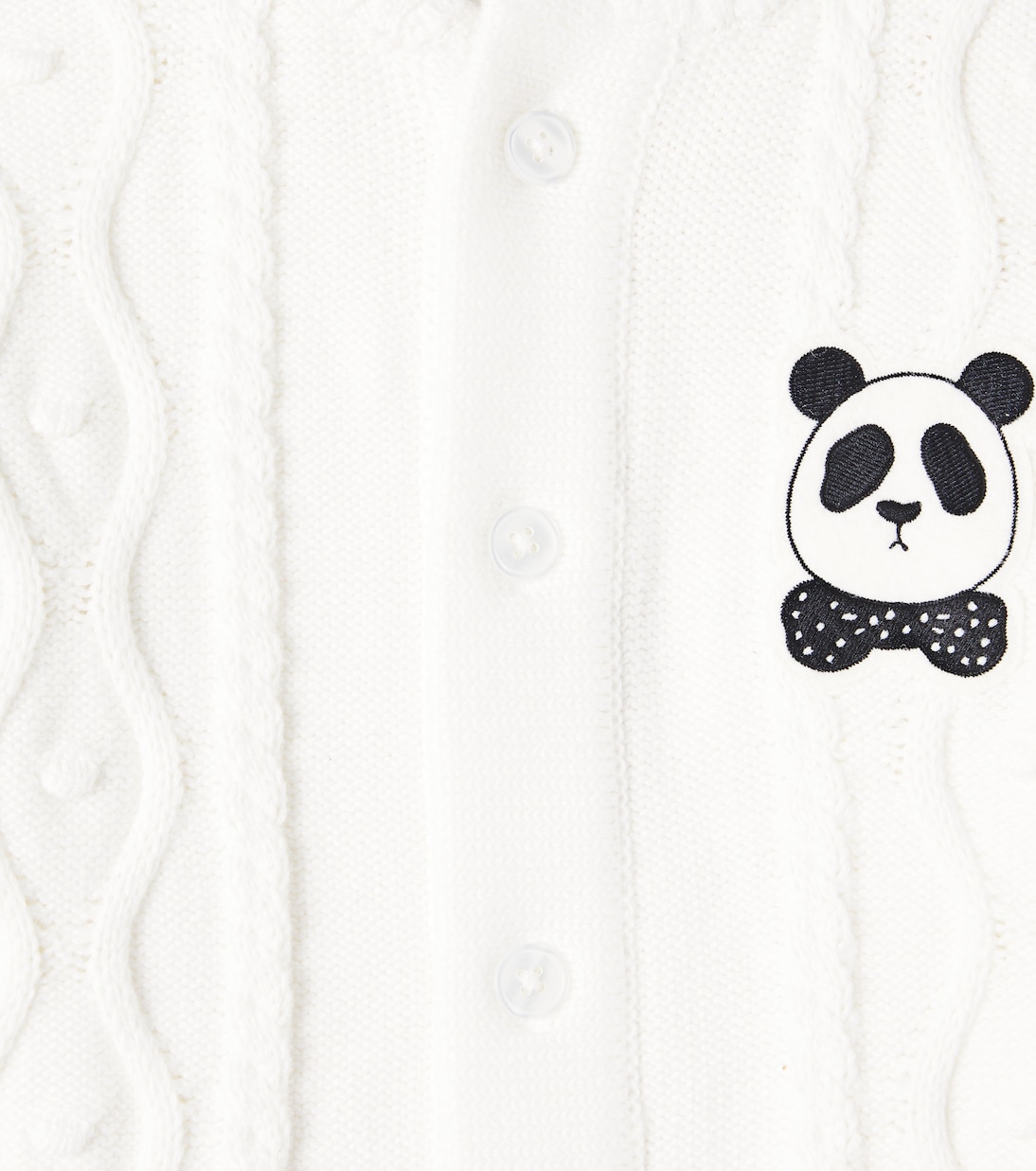 婴幼儿 — Panda绞花针织棉质连身衣 | Mini Rodini