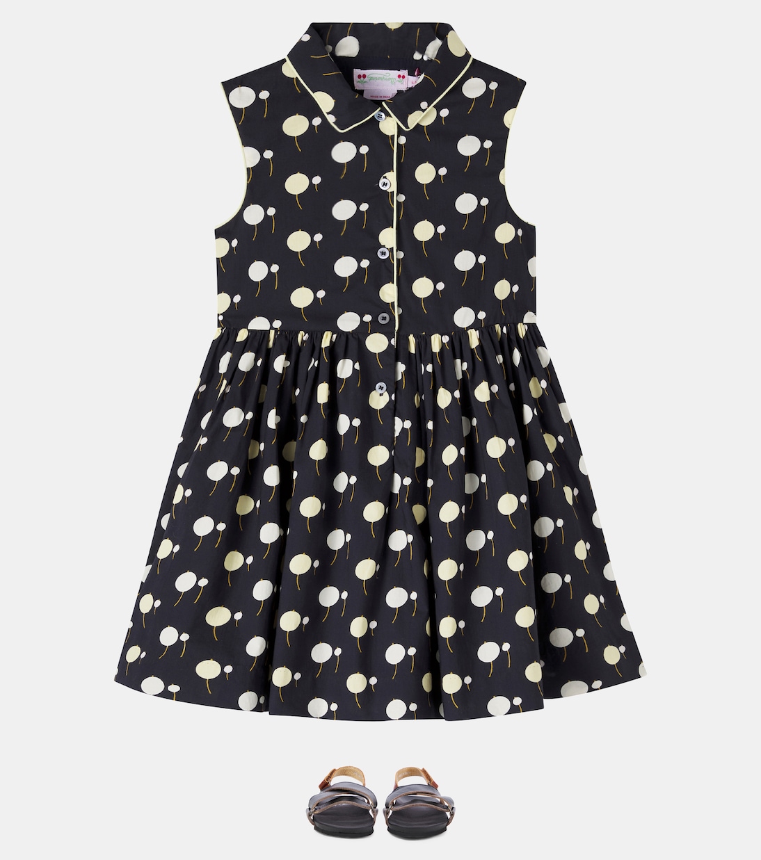 Robe Anne imprimée en coton | Bonpoint