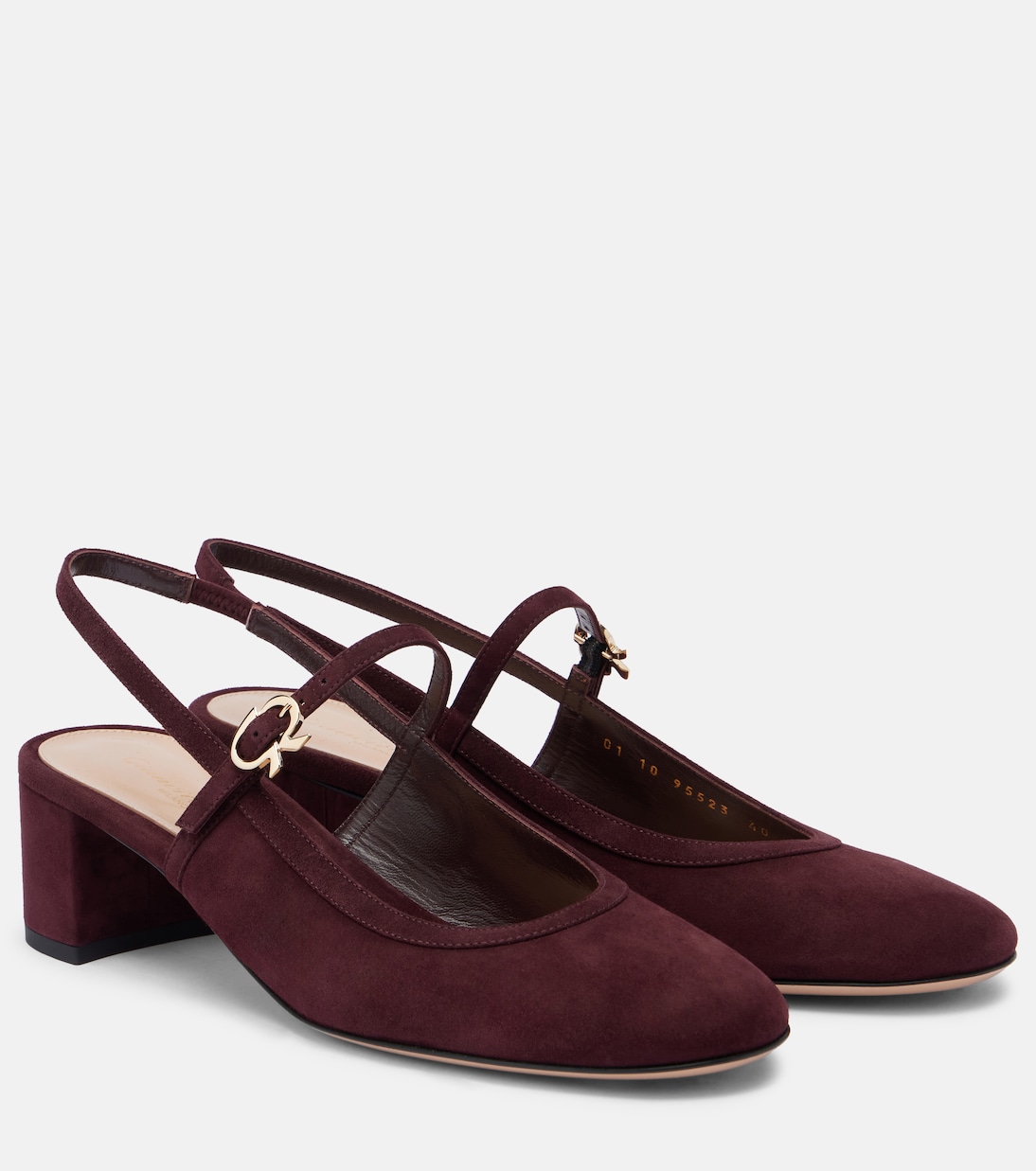 Escarpins sling-back 45 en daim | Gianvito Rossi
