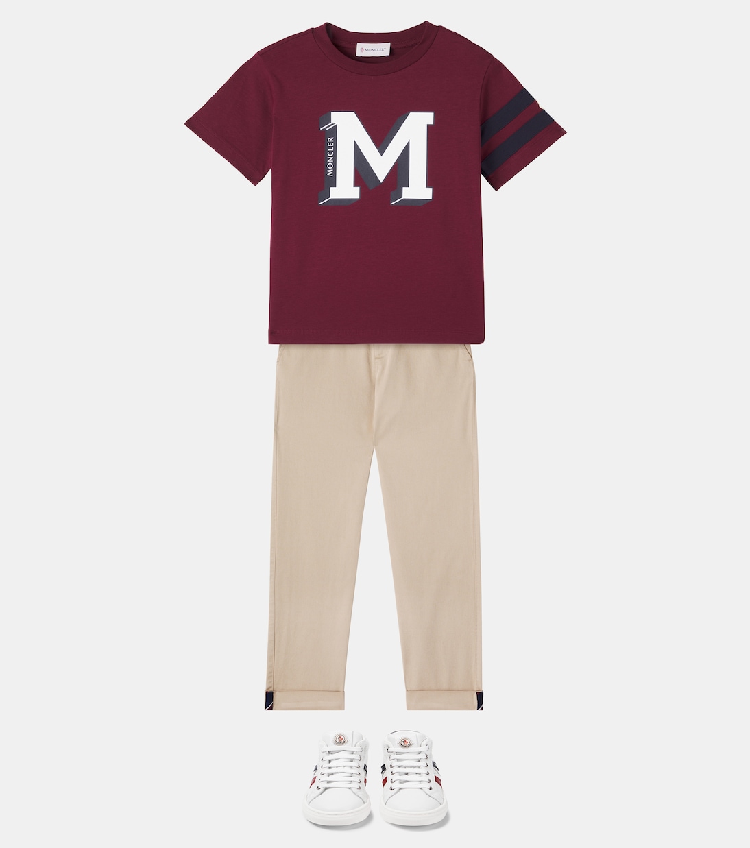 Camiseta en jersey de algodón con logo | Moncler Enfant