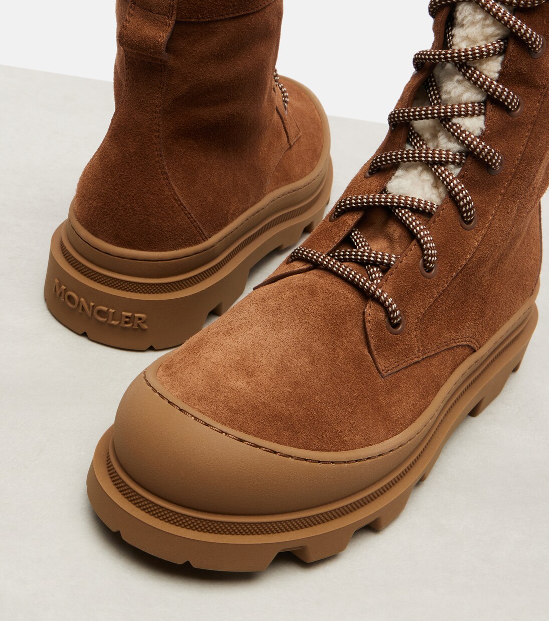 Vera suede lace-up boots | Moncler