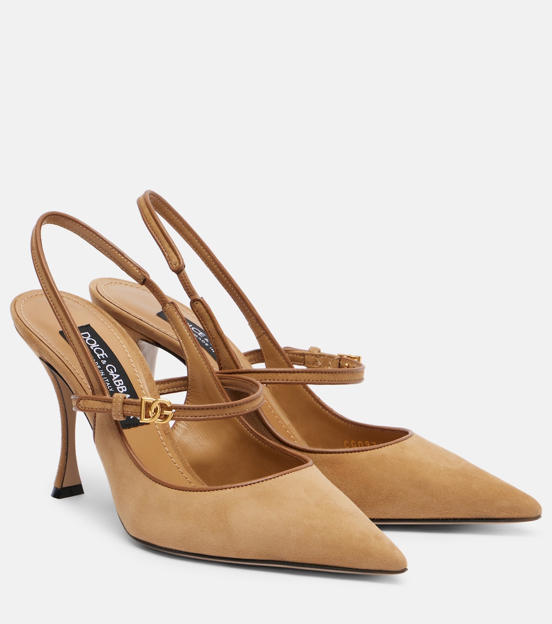 Escarpins slingback DG 90 en daim | Dolce&Gabbana