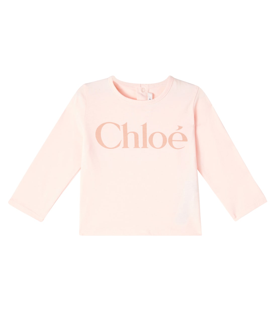 婴幼儿 — logo棉质针织T恤 | Chloé Kids