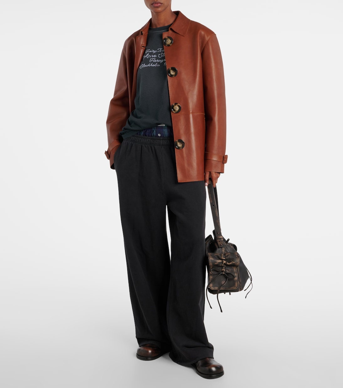 T-shirt in jersey di cotone con logo | Acne Studios