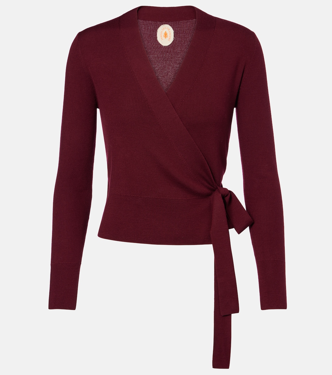 Virgin wool wrap cardigan | Jardin des Orangers