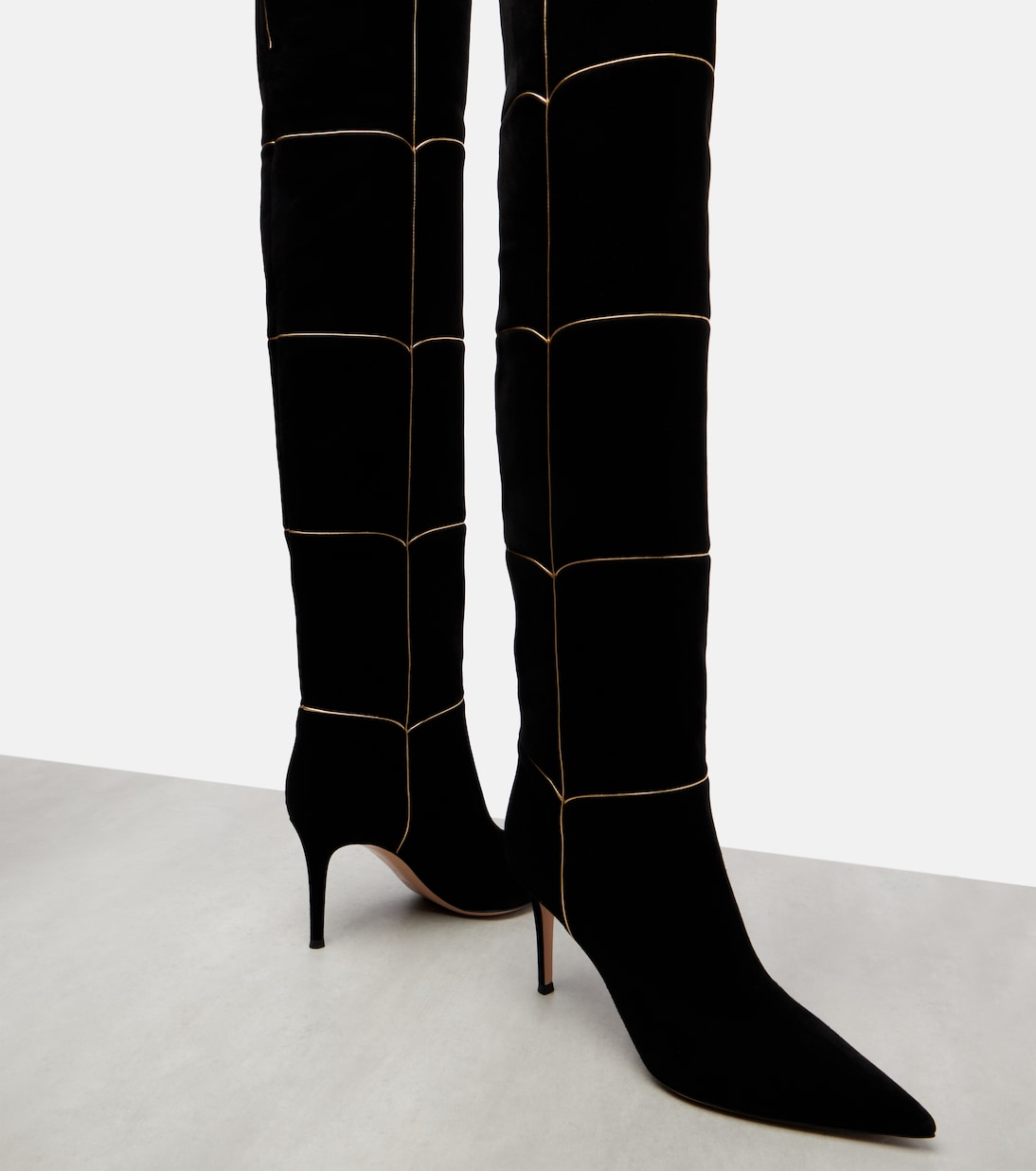Cuissard 85 suede knee-high boots | Gianvito Rossi