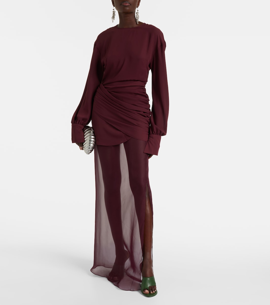 Davina draped maxi dress | Nensi Dojaka