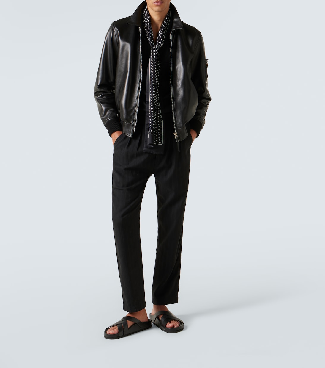 绒面革凉拖鞋 | Tom Ford