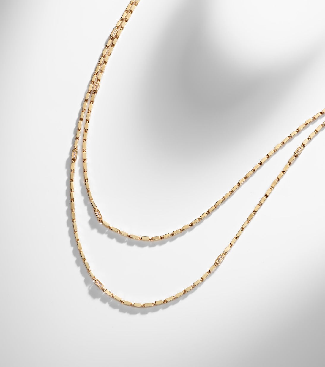 Collana a catena in oro 18kt con diamanti | Suzanne Kalan