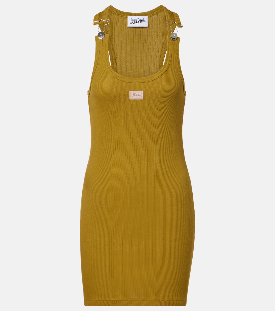 Logo ribbed-knit cotton minidress | Jean Paul Gaultier