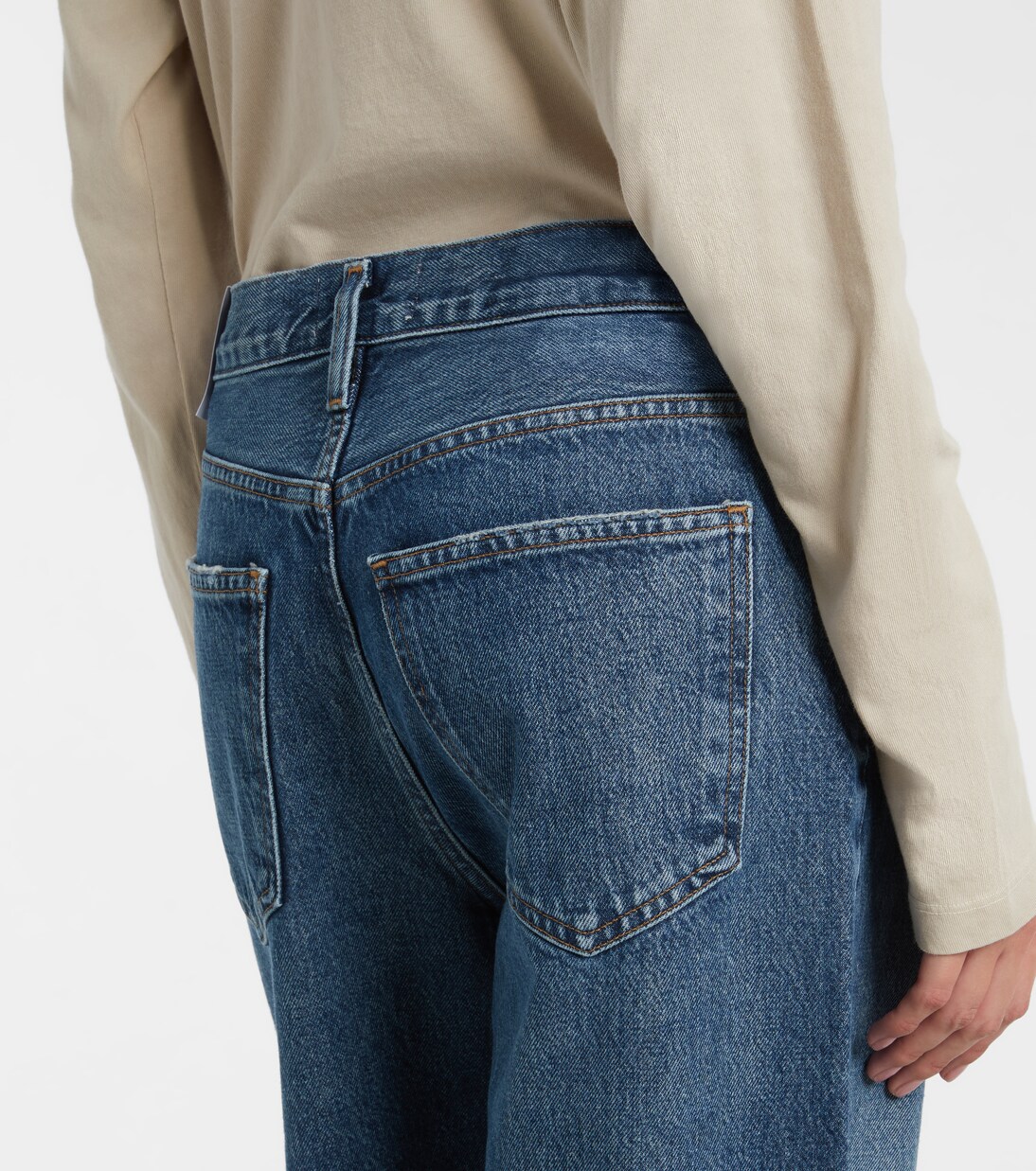 Low Slung Baggy high-rise wide-leg jeans | Agolde