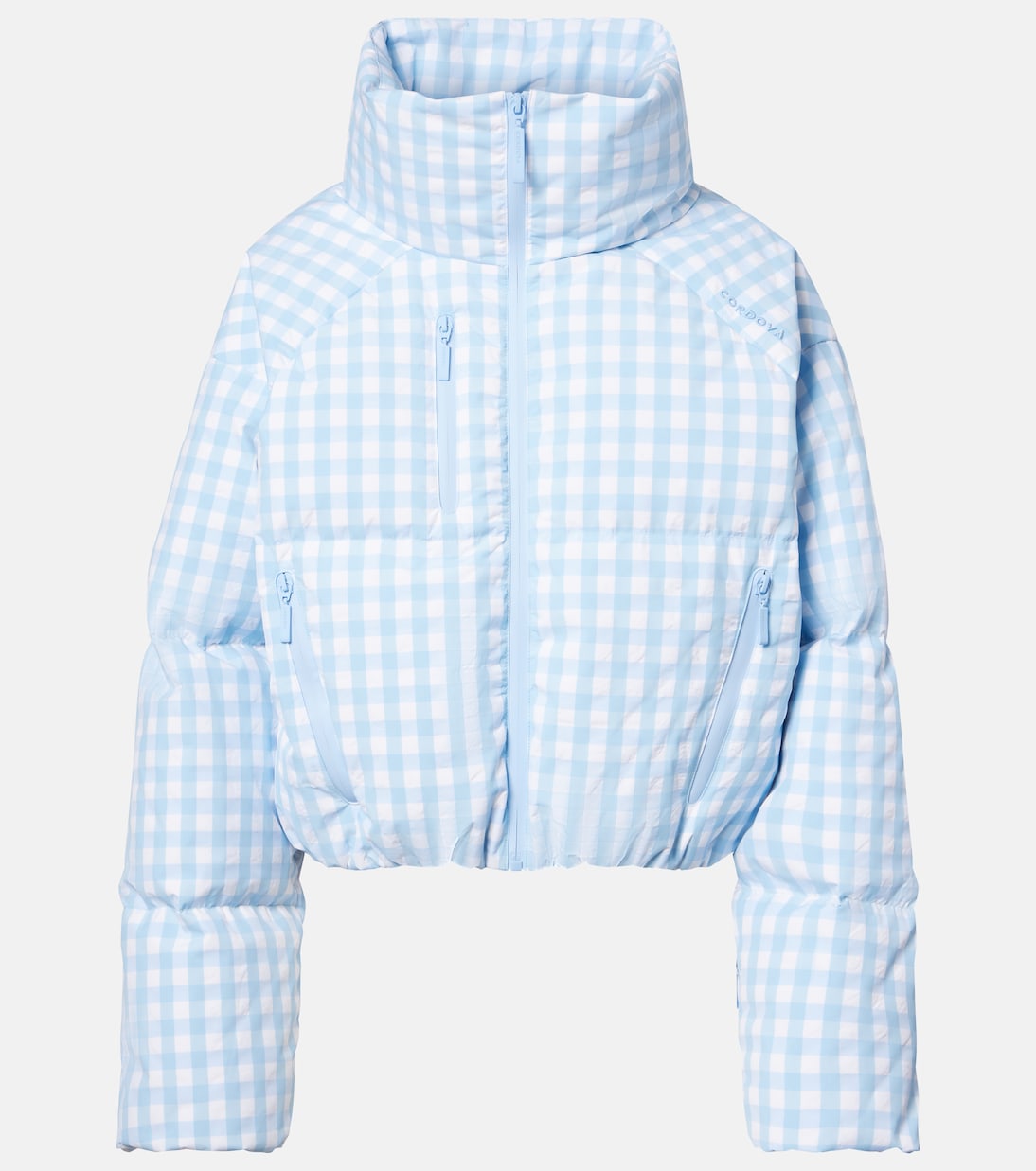 Cortina gingham down ski jacket | Cordova