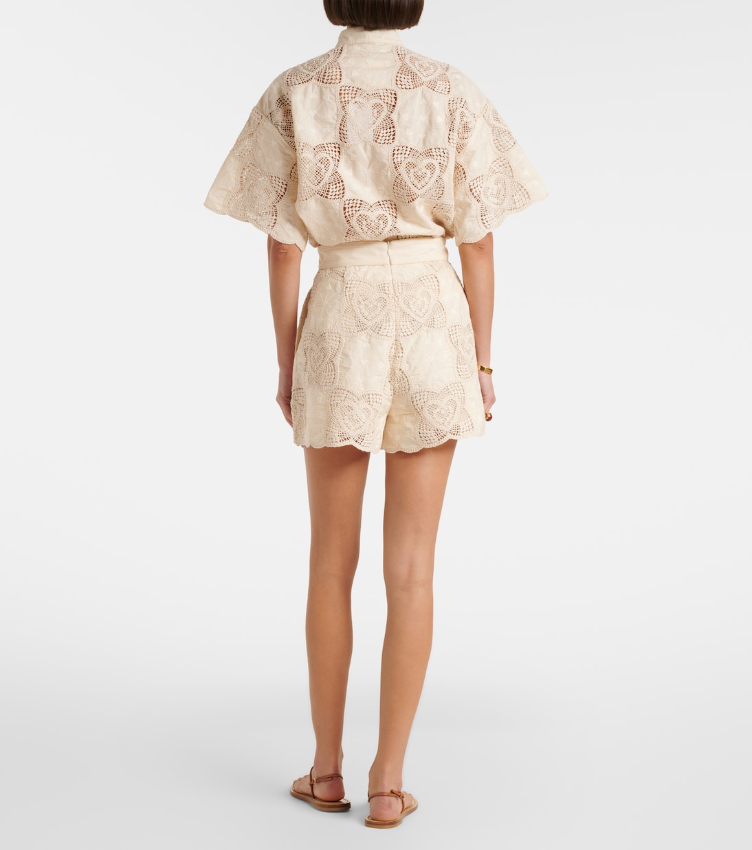 Wanderlust crochet cotton-blend shorts | Zimmermann