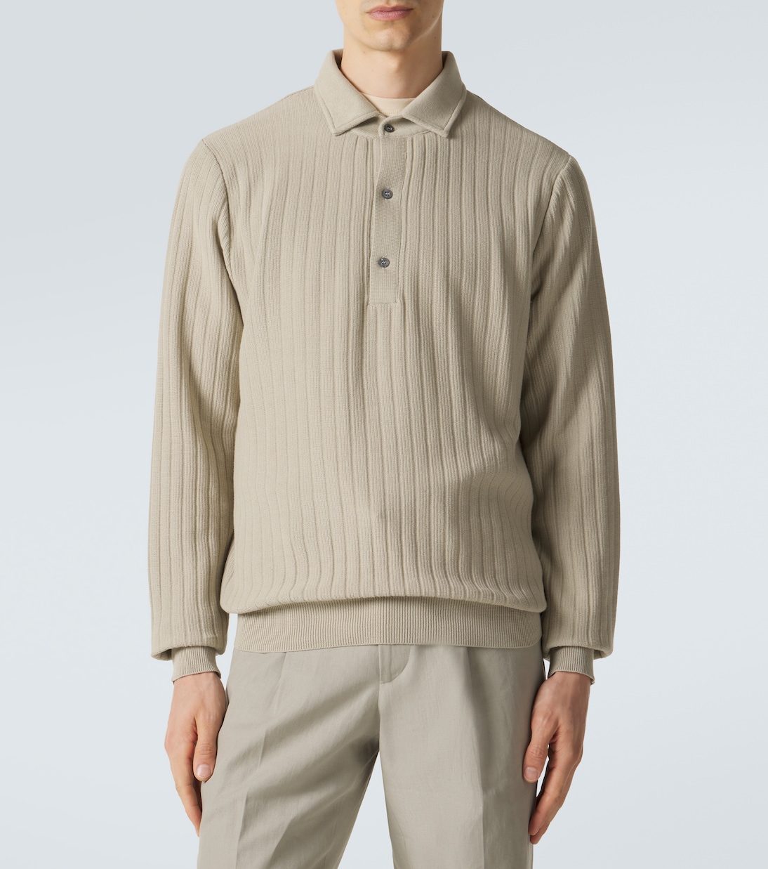 Cotton polo sweater | Lardini