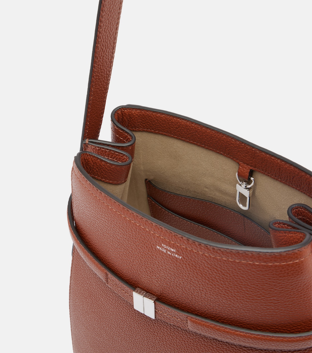 Belted leather tote bag | Toteme