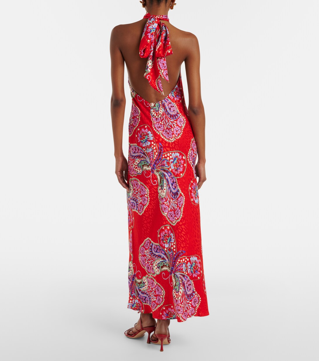 Maura printed halterneck maxi dress | Rixo