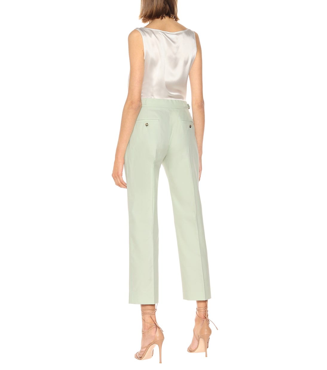 Lucas cotton high-rise pants | Max Mara