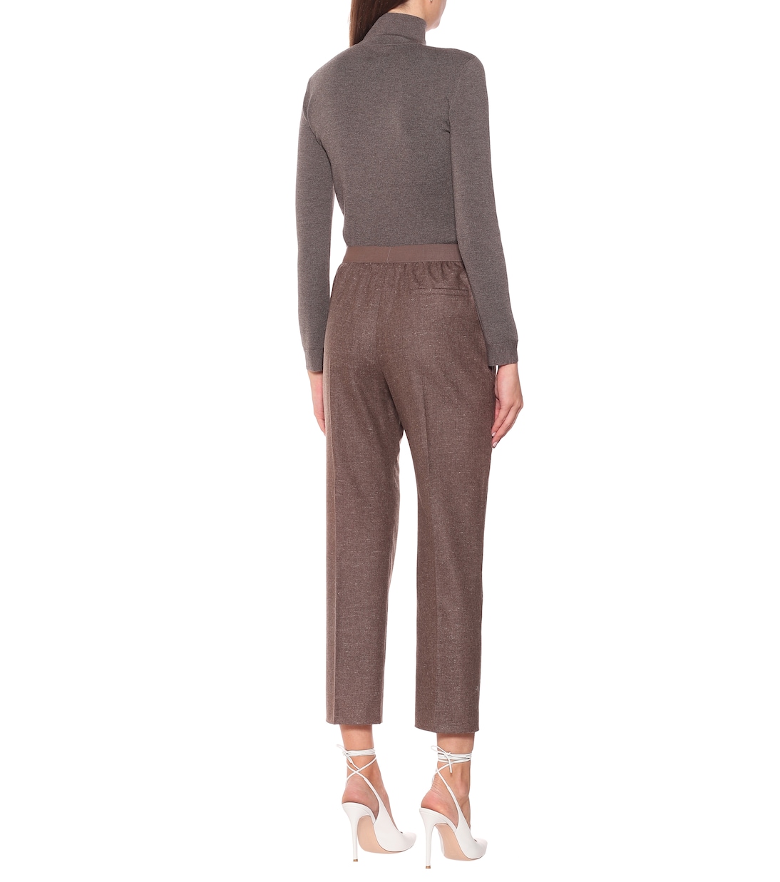 Mohair and wool-blend straight pants | Agnona