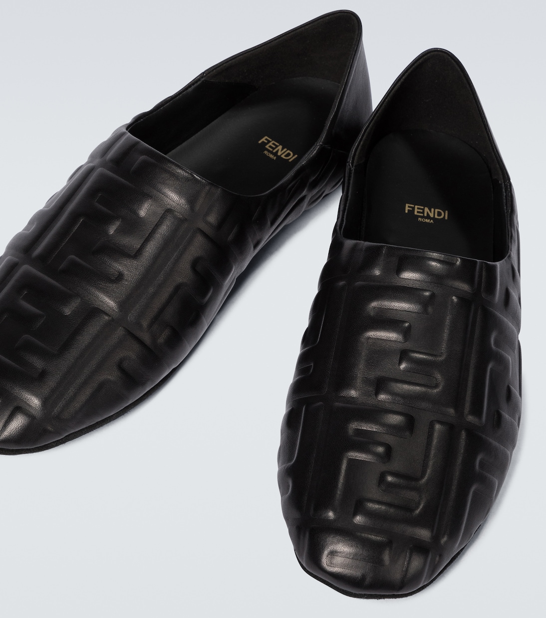Slip-Ons FF aus Leder | Fendi