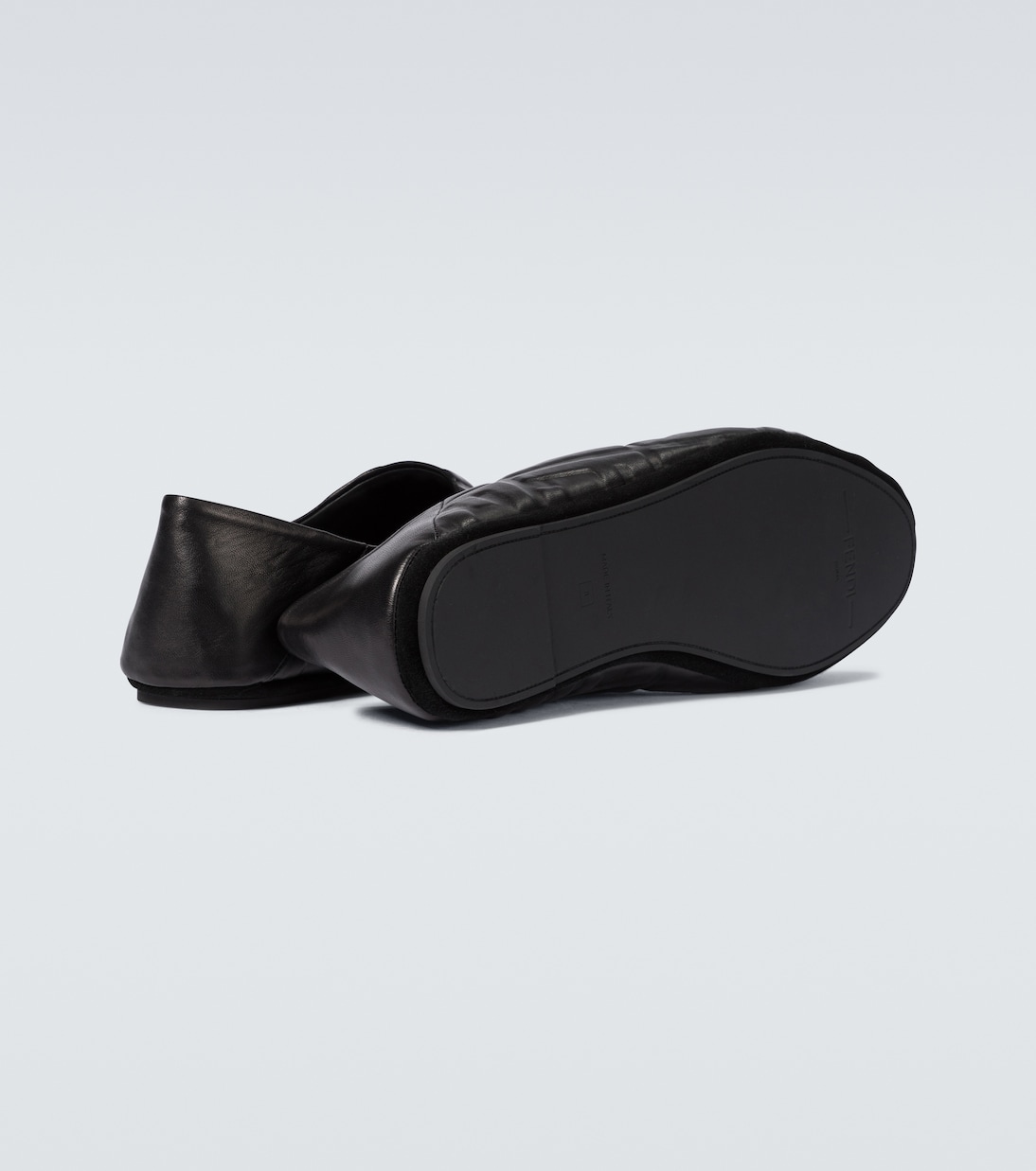 Slip-Ons FF aus Leder | Fendi