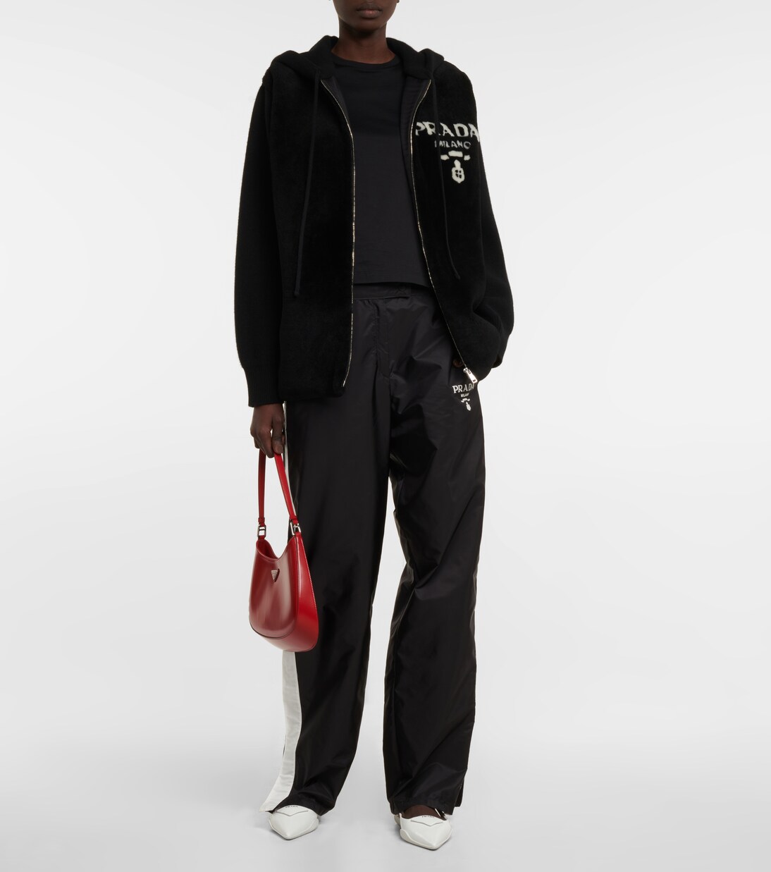 Sudadera de cachemir y borrego | Prada