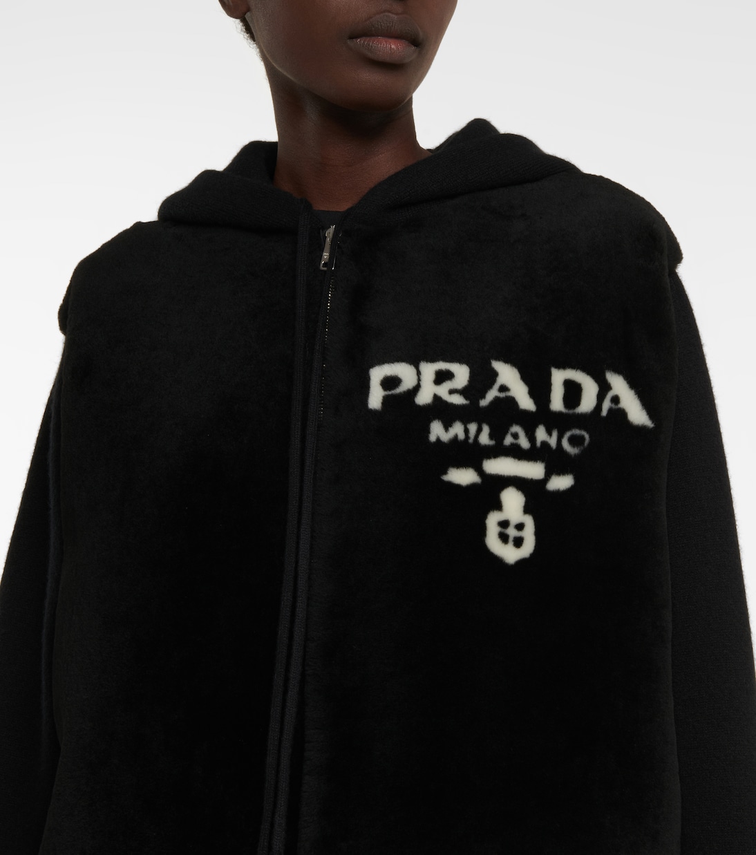 Sudadera de cachemir y borrego | Prada