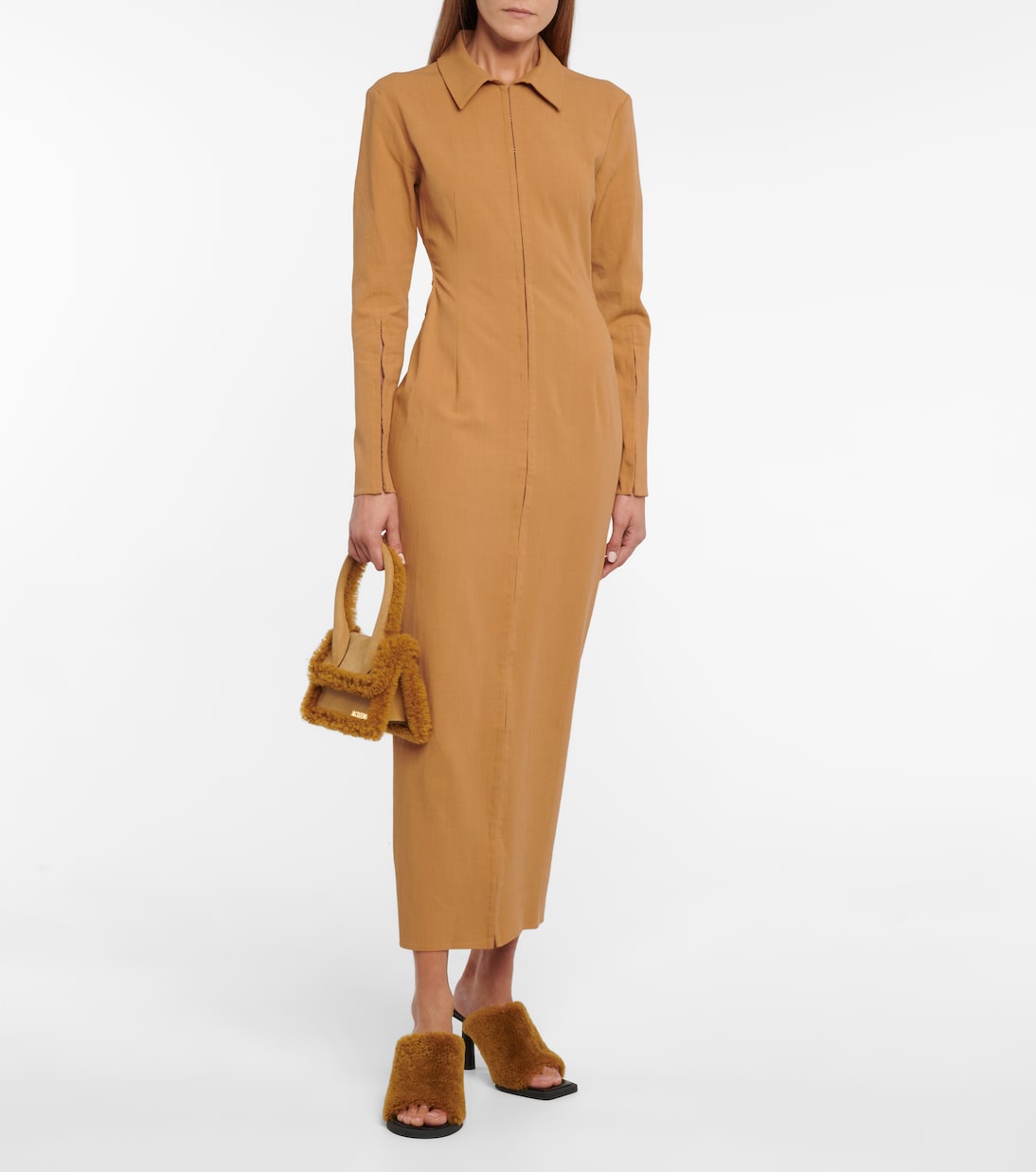 La Robe Obiou linen-blend maxi dress | Jacquemus