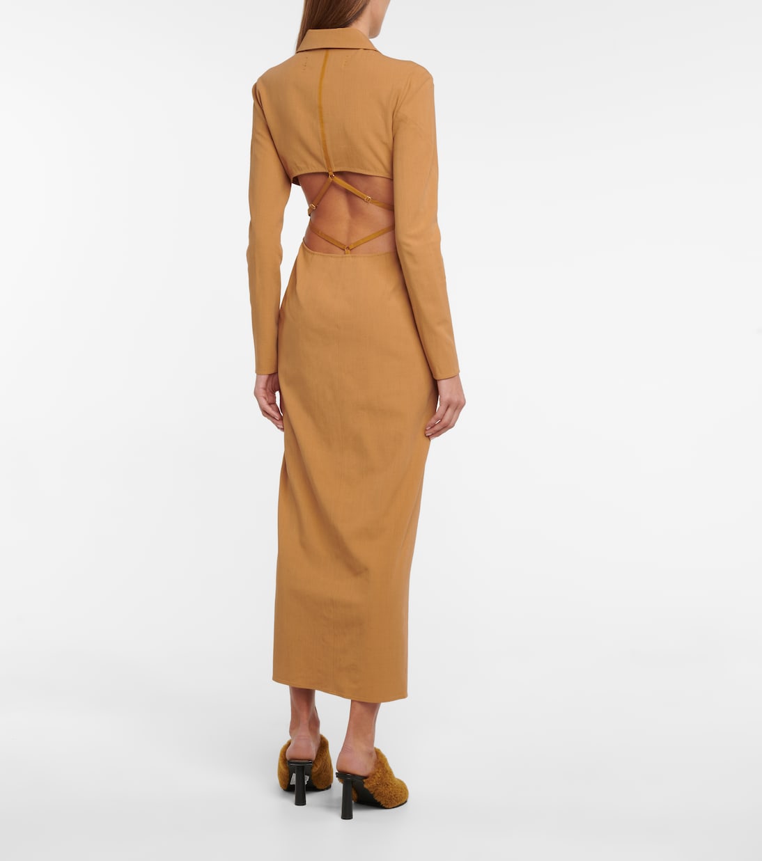 La Robe Obiou linen-blend maxi dress | Jacquemus