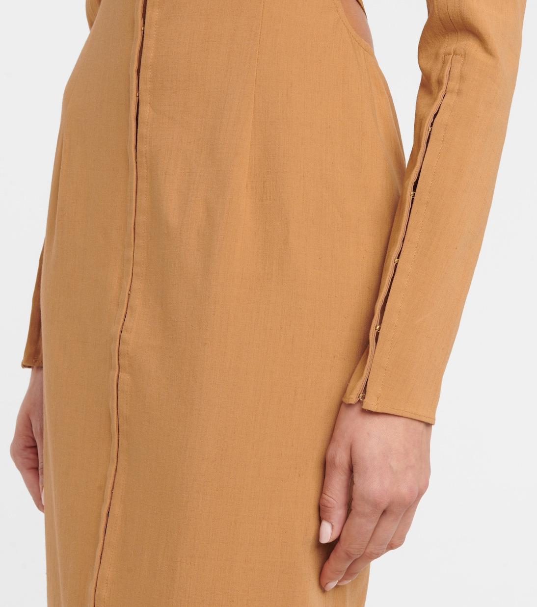 La Robe Obiou linen-blend maxi dress | Jacquemus