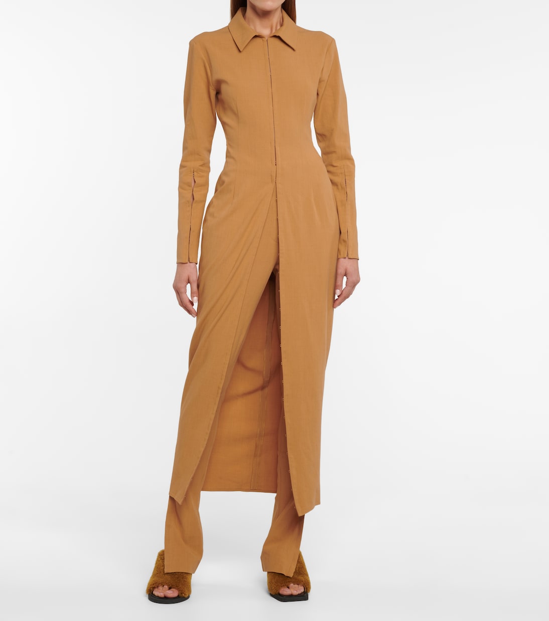 La Robe Obiou linen-blend maxi dress | Jacquemus