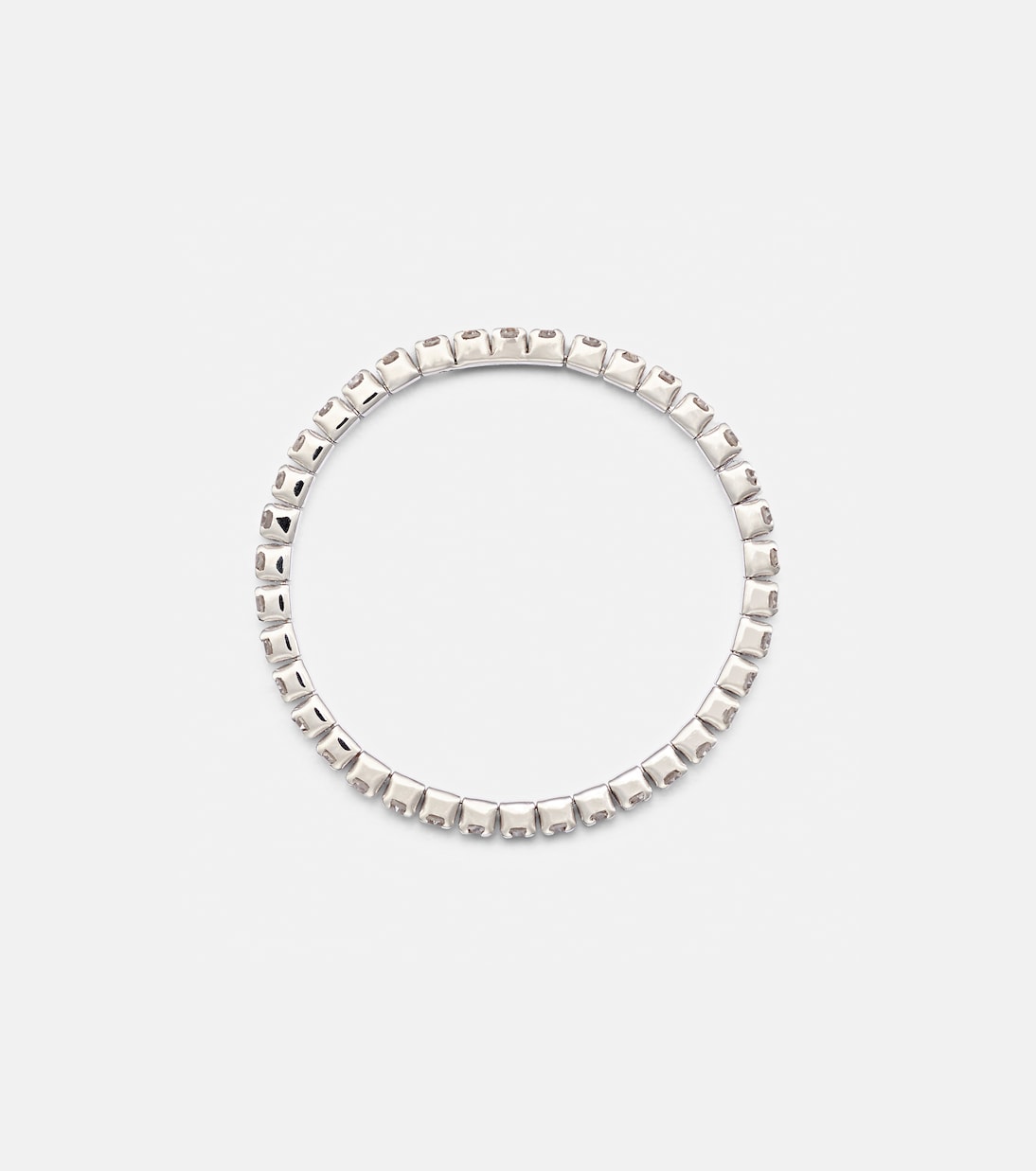 Anello in oro bianco 18kt con diamanti, stile Single Thread, per giovani alla moda