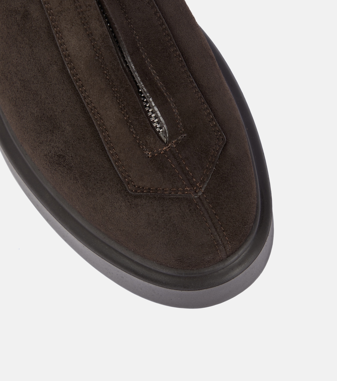 Zipped Boot 1 suede ankle boots | The Row
