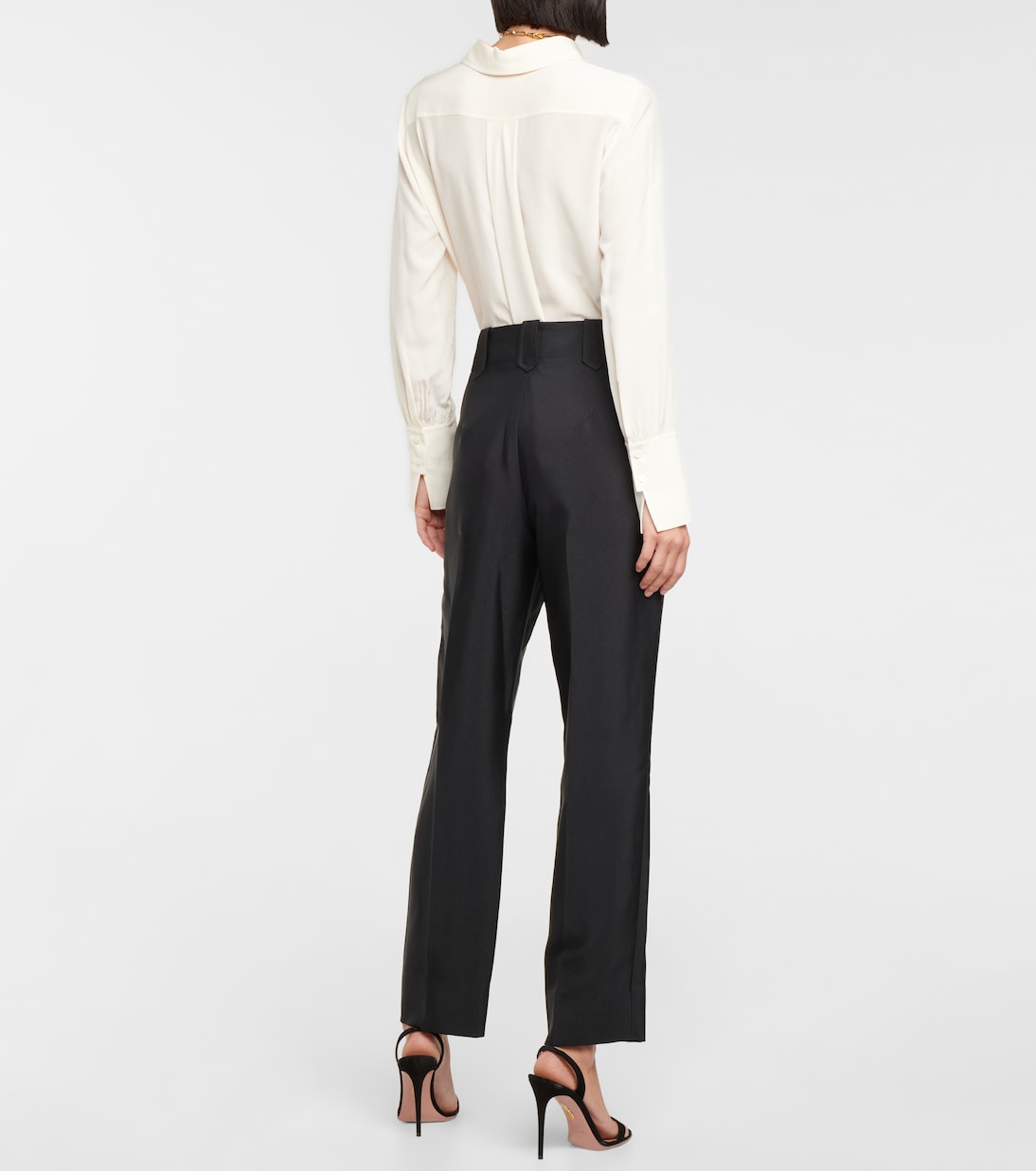 Fringe-trimmed wide-leg pants | Rodarte