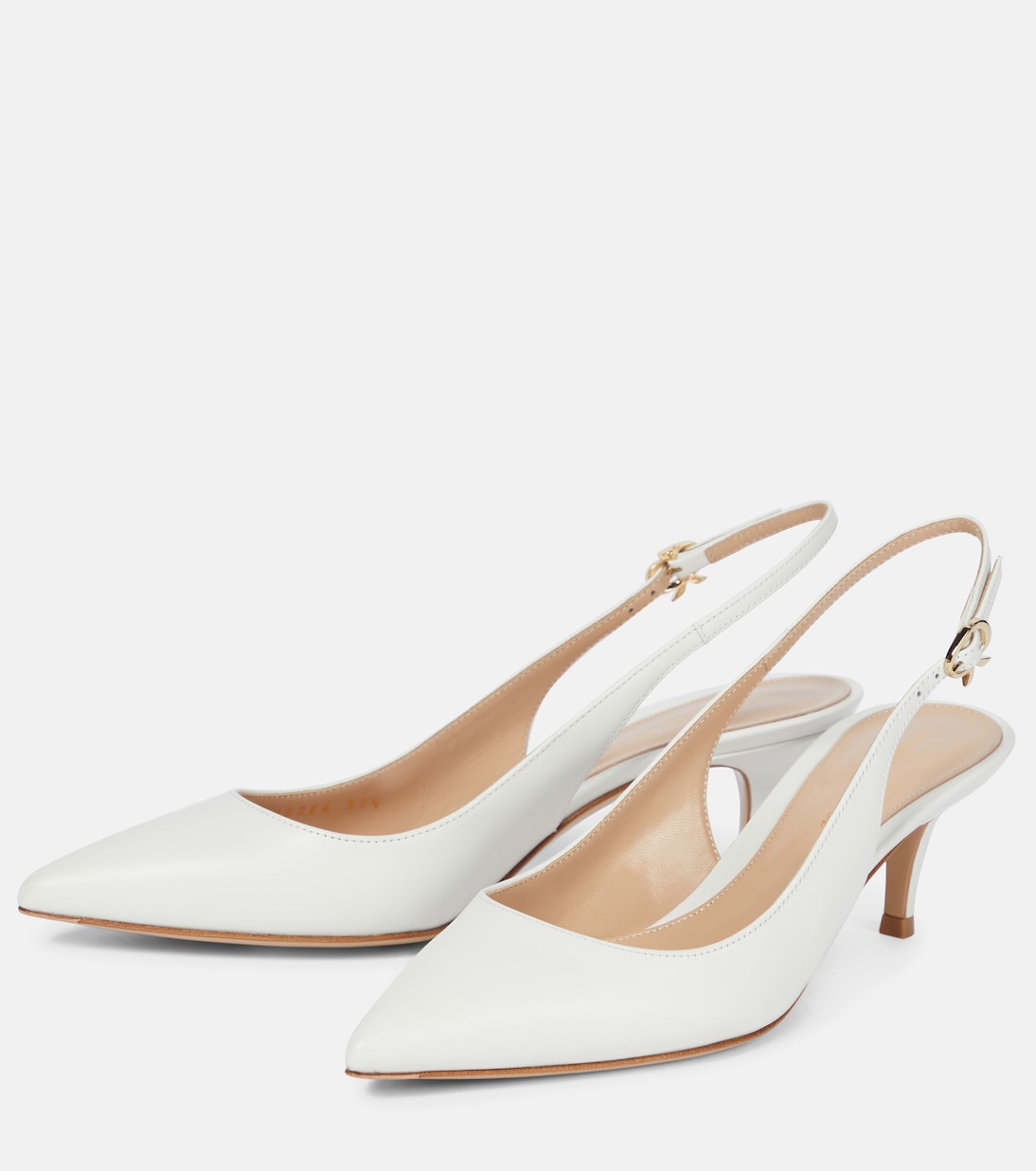 Slingback-Pumps Ribbon Sling 55 aus Leder | Gianvito Rossi